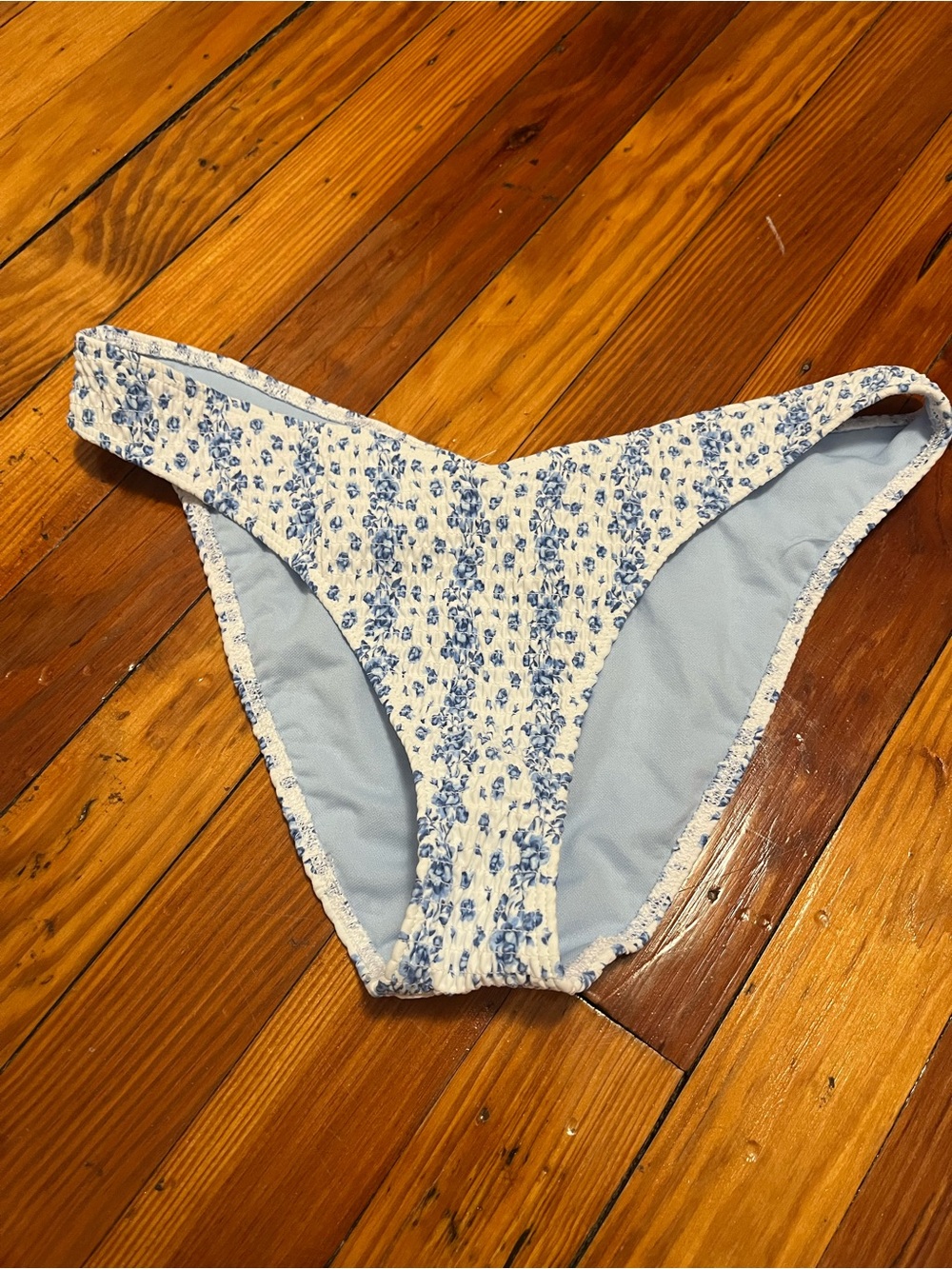 Hollister Blue Floral Bikini Bottom